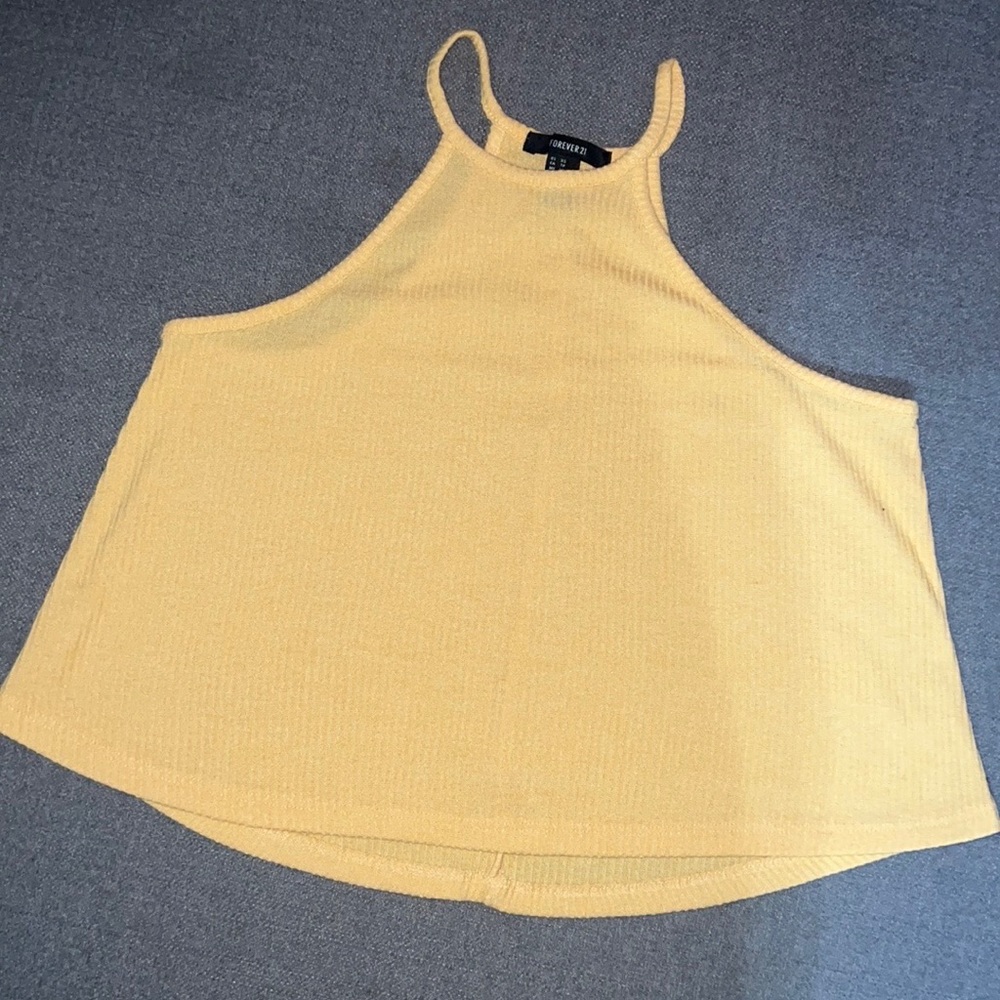 Yellow Skinny Strap Tank